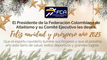 Tarjeta navidad Atletismo 2024