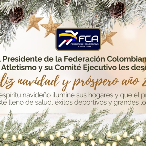 Tarjeta navidad Atletismo 2024